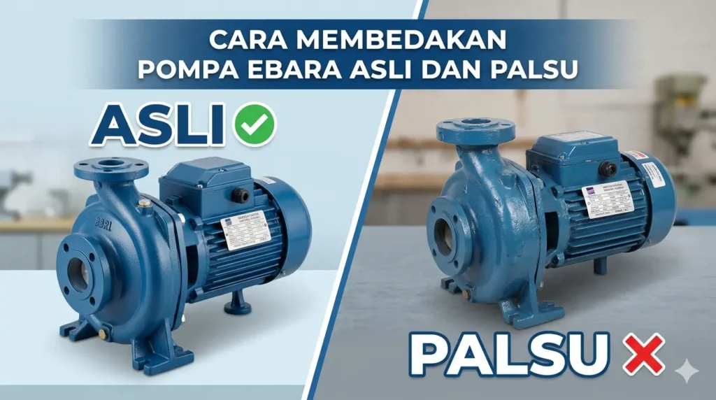 Cara Membedakan Pompa Ebara